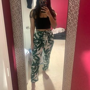 Printed Paperbag Pants